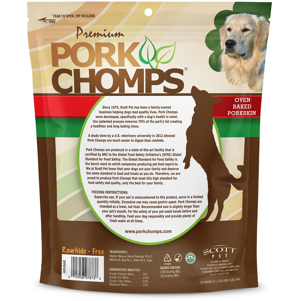 Pork Chomps sin cuero crudo y digerible, opción sabrosa para golosinas