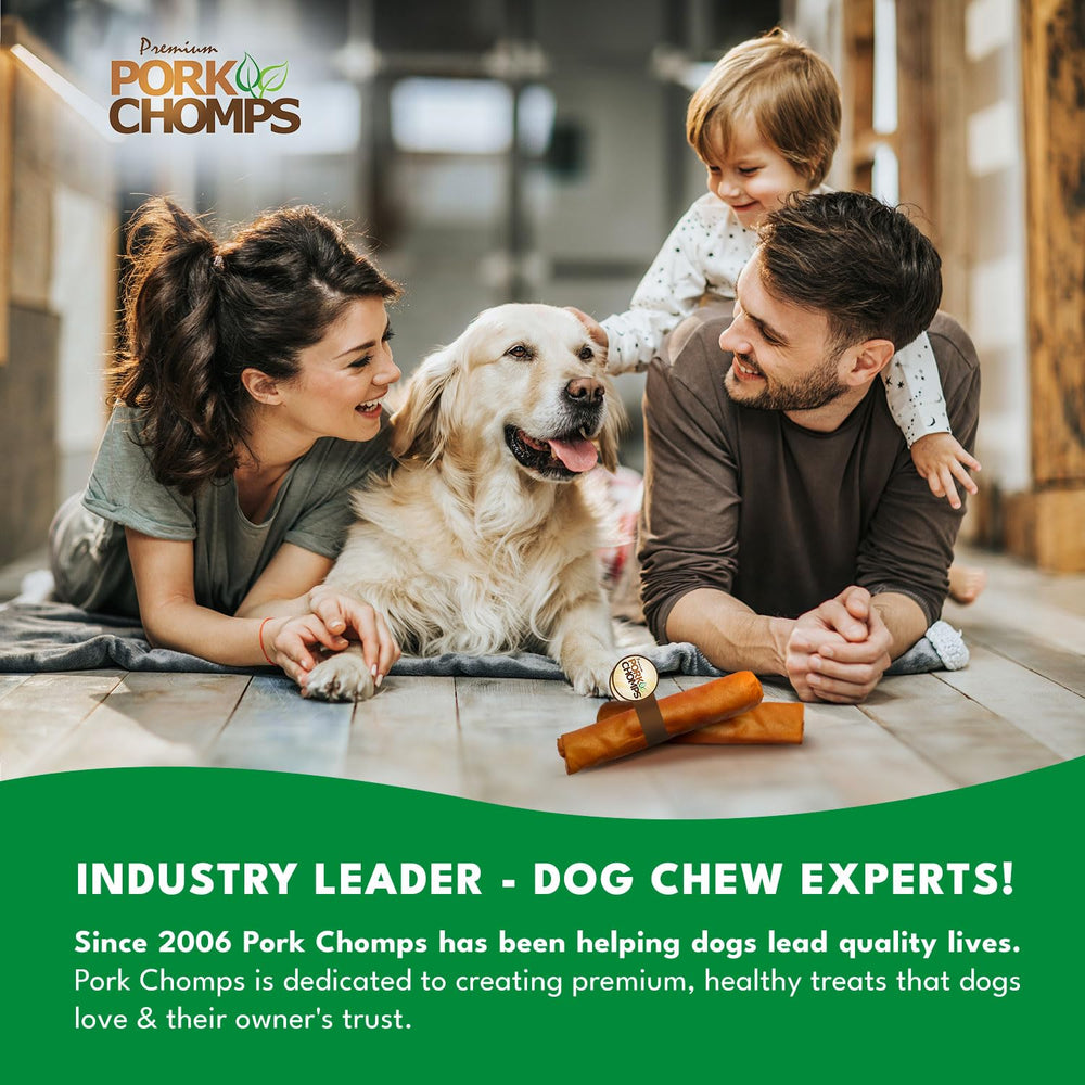 Pork Chomps Apto para todos los tamaños perros grandes, medianos y pequeños