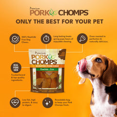 Pork Chomps textura dura y deliciosa para masticación prolongada