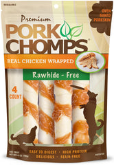 Pork Chomps: tiras de piel de cerdo horneada de 6 pulgadas para recompensa diaria