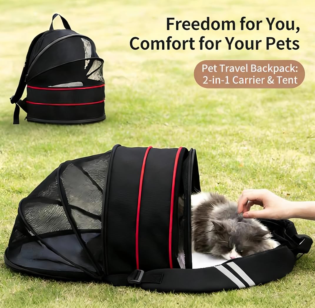 Portador mochila perro interior doble confort, funda lavable y desmontable.