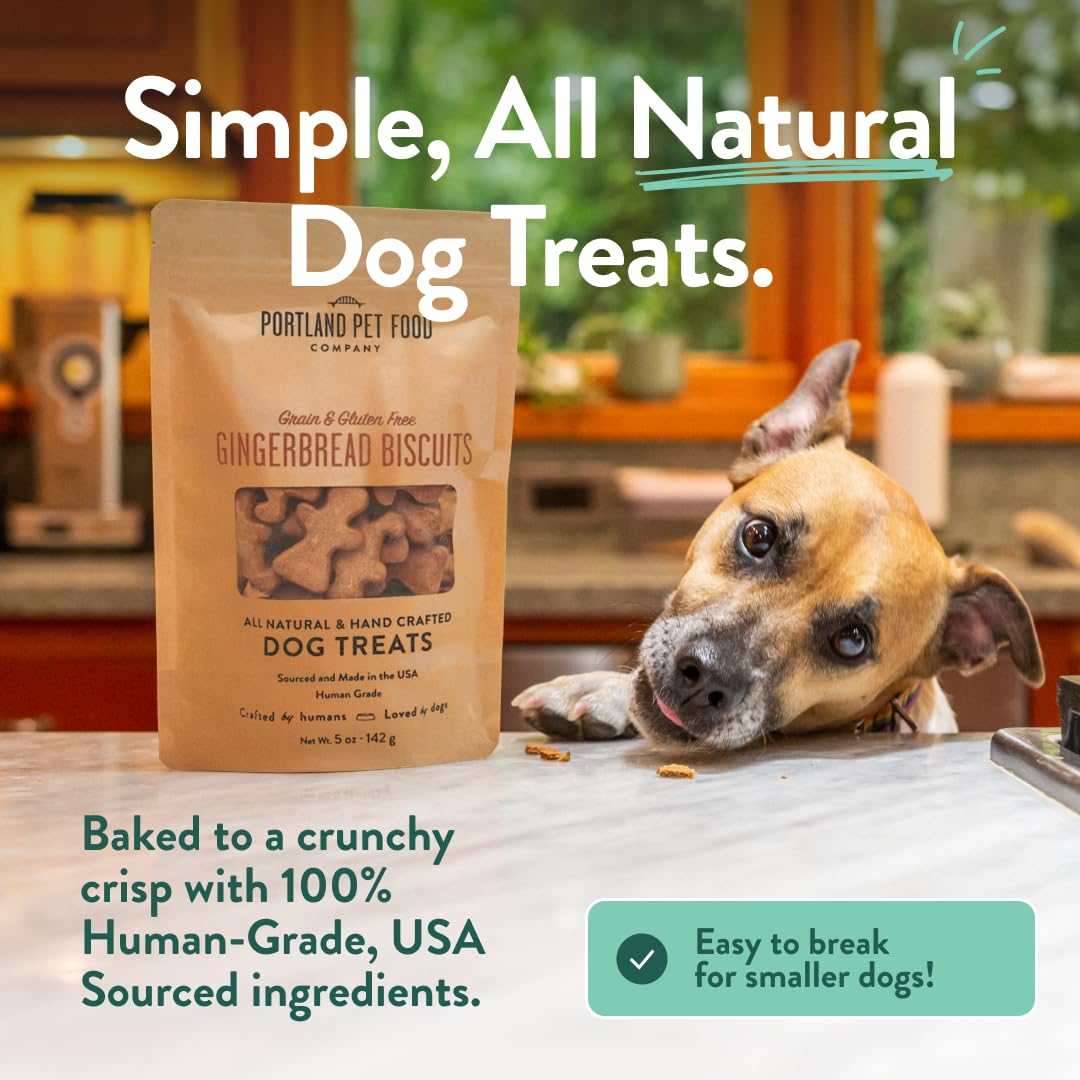 Galletas de jengibre Portland Pet Food Company, sabor atractivo para perros