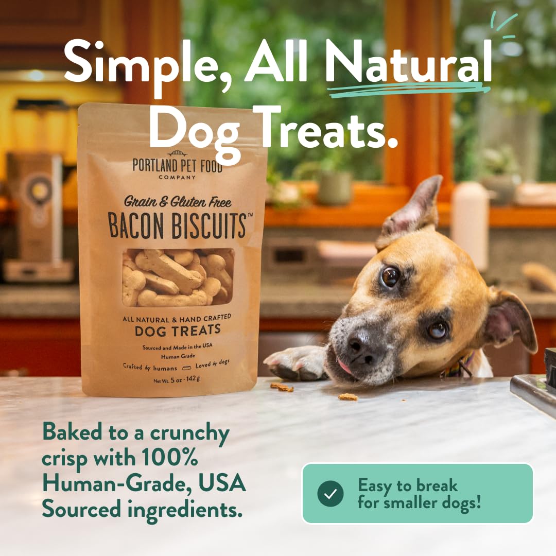 Portland Pet Food Company tocino para perros sin granos, opción sabrosa para sensibilidades
