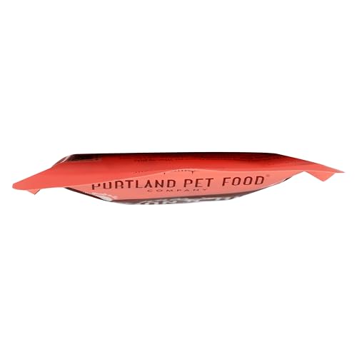 Envase de Portland Pet Food Company Wally's Salmon N Rice con información de ingredientes