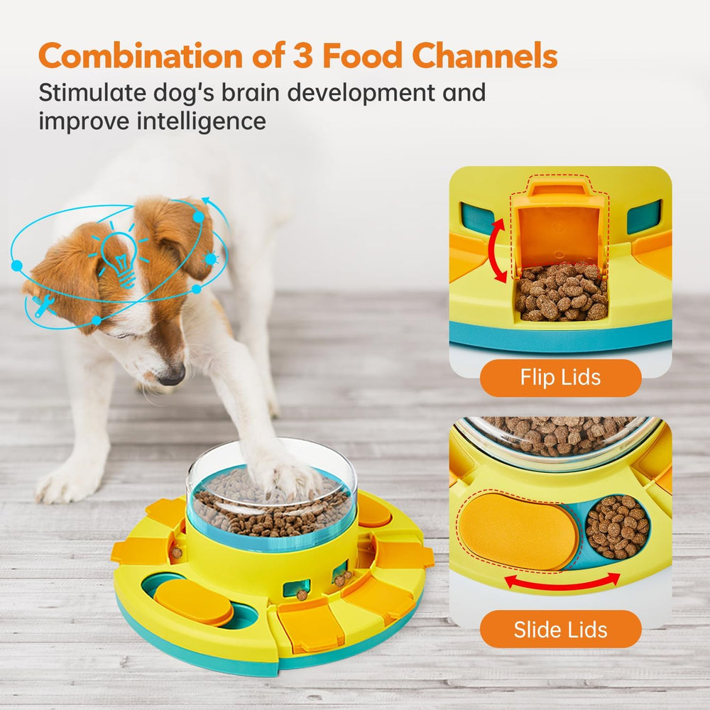Potaroma alimentador lento con compartimentos superiores transparentes para controlar la ingesta