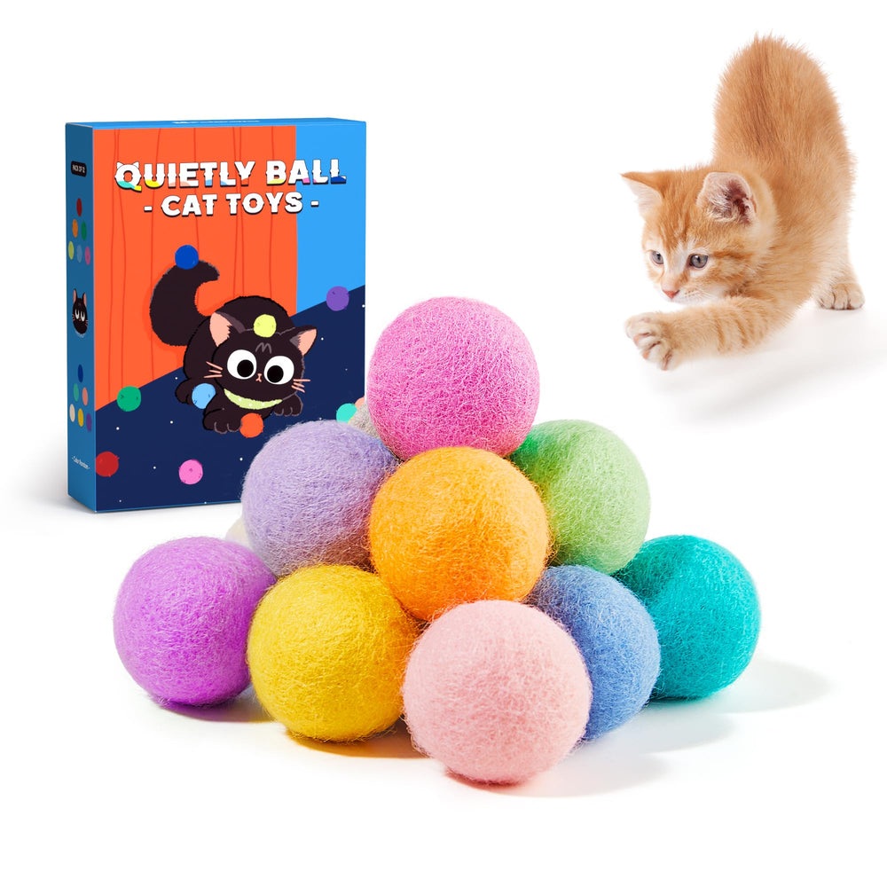 Potaroma bolas-gato-silenciosas-interiores: juego tranquilo para tu gato