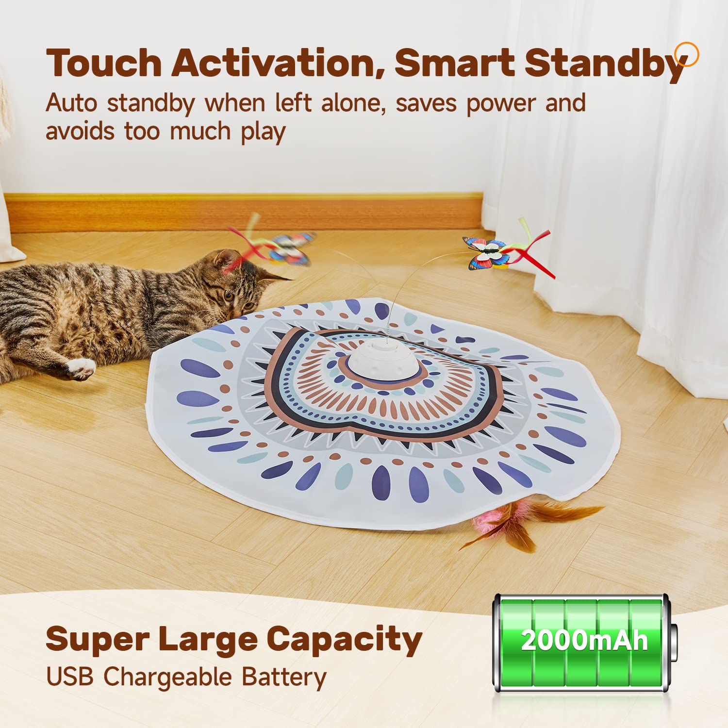Potaroma promueve ejercicio en interiores para gatos de todas las razas.