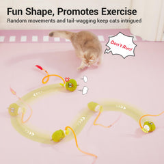 Potaroma juguete para gatos con sensor de movimiento, entretenimiento diario.