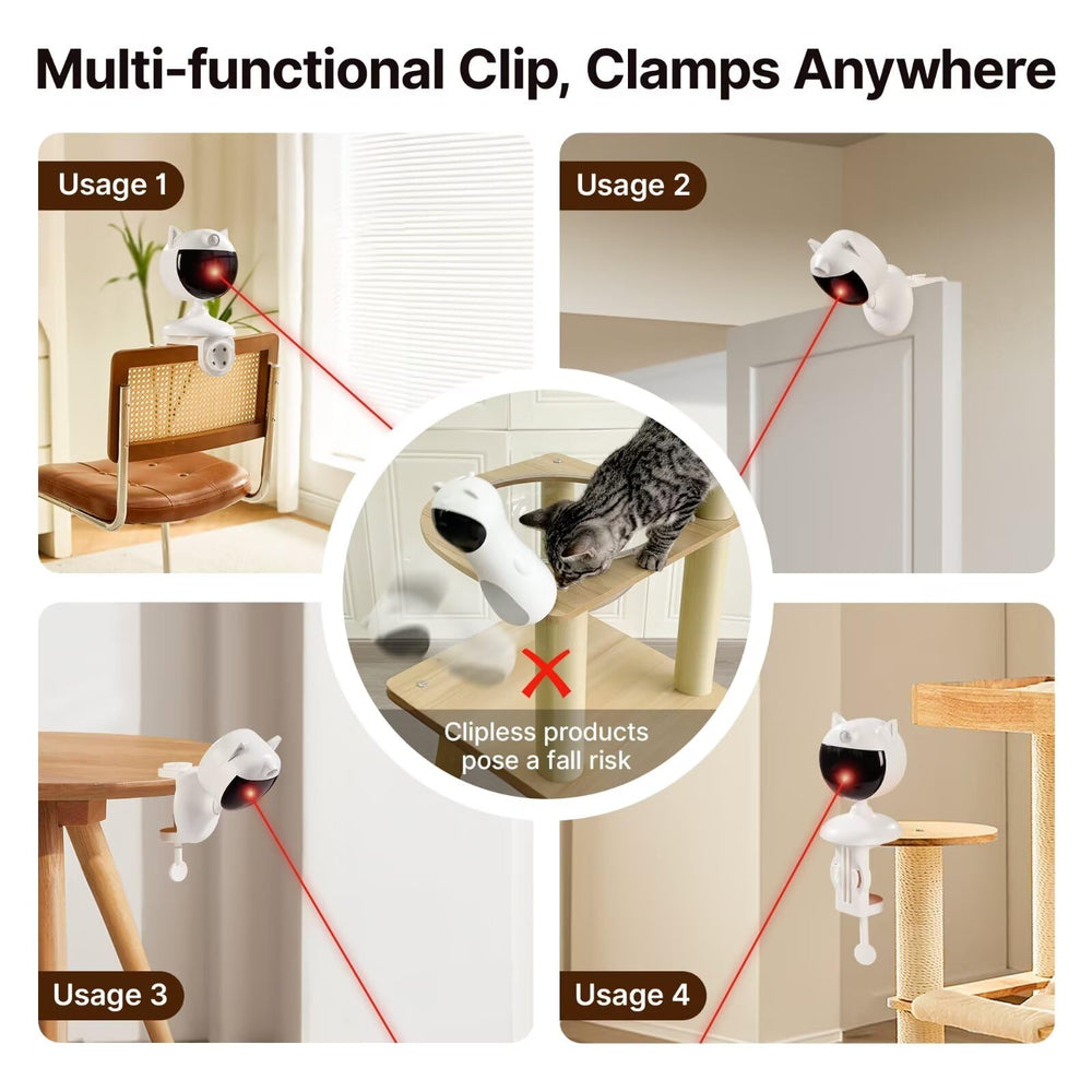 Potaroma Juguete Láser con múltiples modos de juego para gatos curiosos.