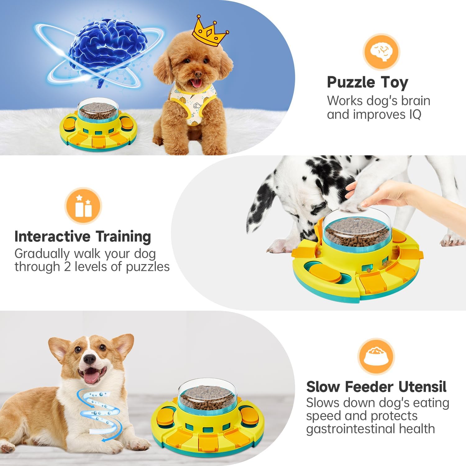 Potaroma rompecabezas nivel 2 para perros activos, reto mental adicional