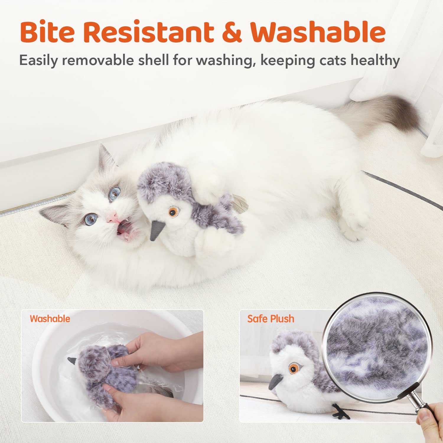 Potaroma Peluche-suave: material cómodo para morder, golpear y acurrucarse