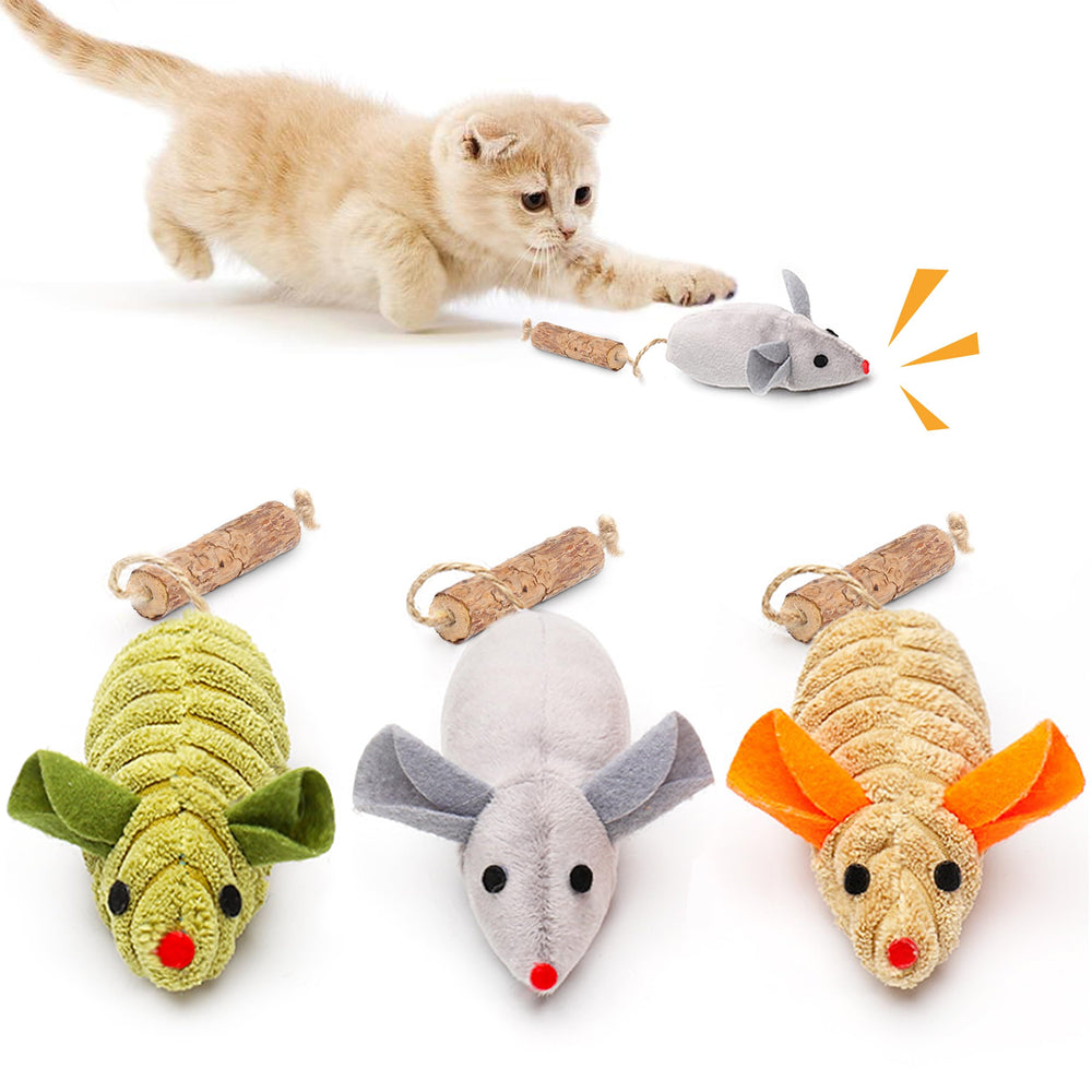 Potaroma ratón chirriante: juguete interactivo para juego en interiores