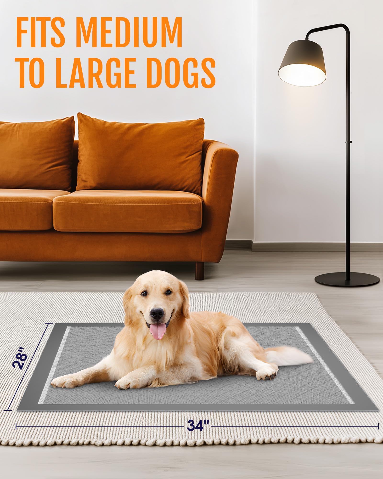 Powools almohadilla para cachorros seis capas absorcion, ideal para manejar grandes volúmenes.