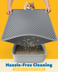 Powools almohadilla para arena de gatos con superficie suave para las patas de los gatos.