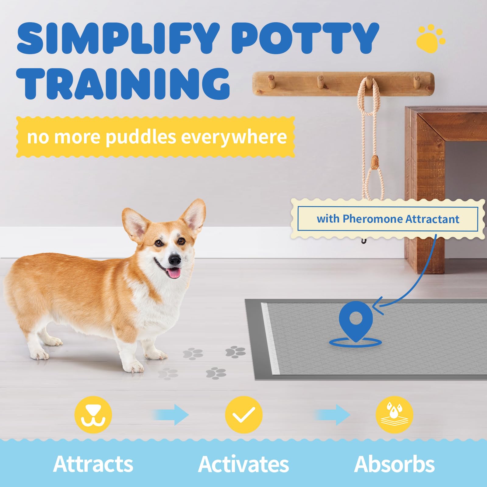 Powools almohadillas de entrenamiento canino con 6 capas para mayor absorción.