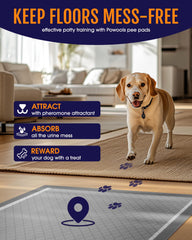 Powools Charcoal Puppy Pad, absorcion-rapida para superficies secas.