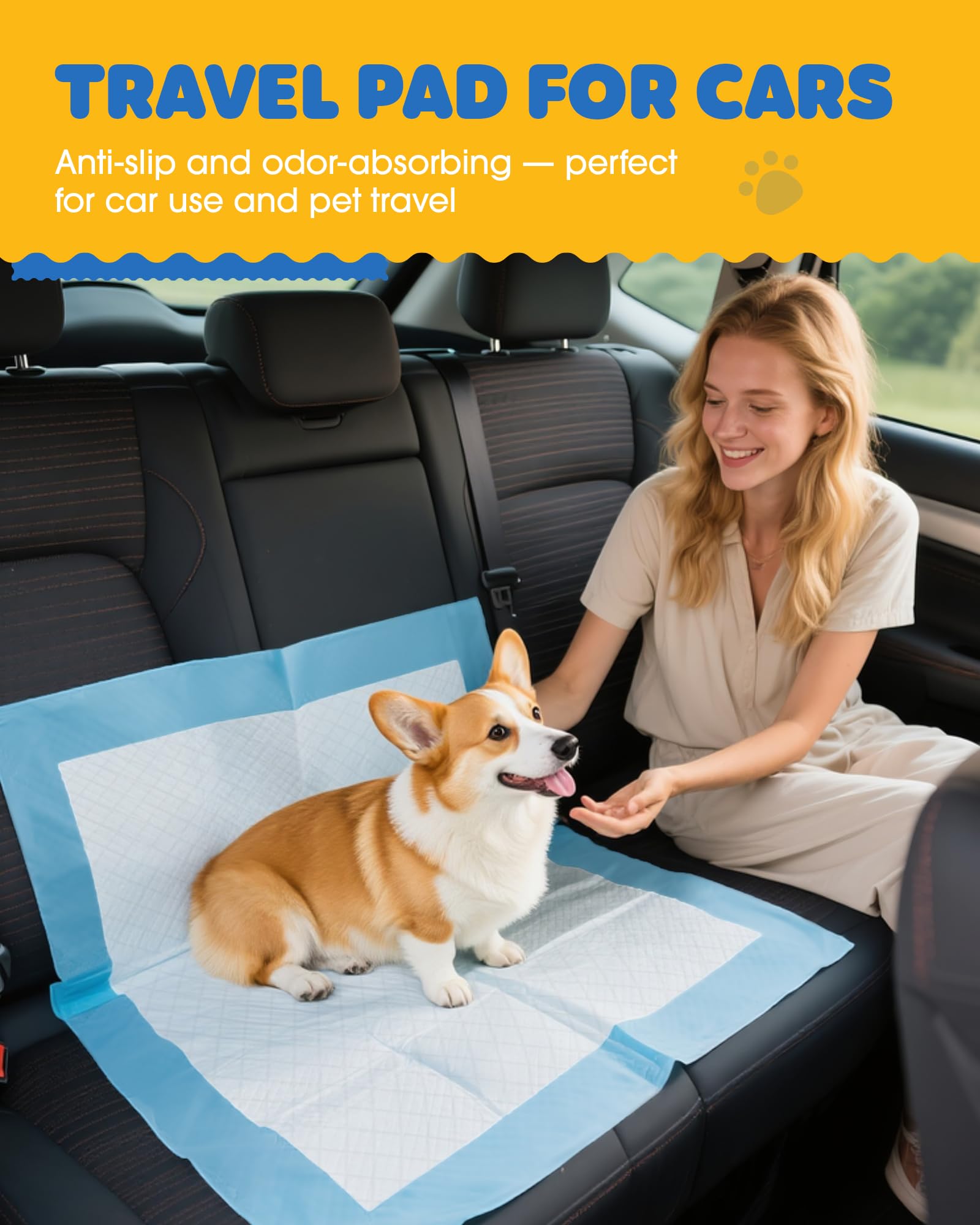 Powools pads-uso-diario-para-entrenar-perros, útil en casa y viajes