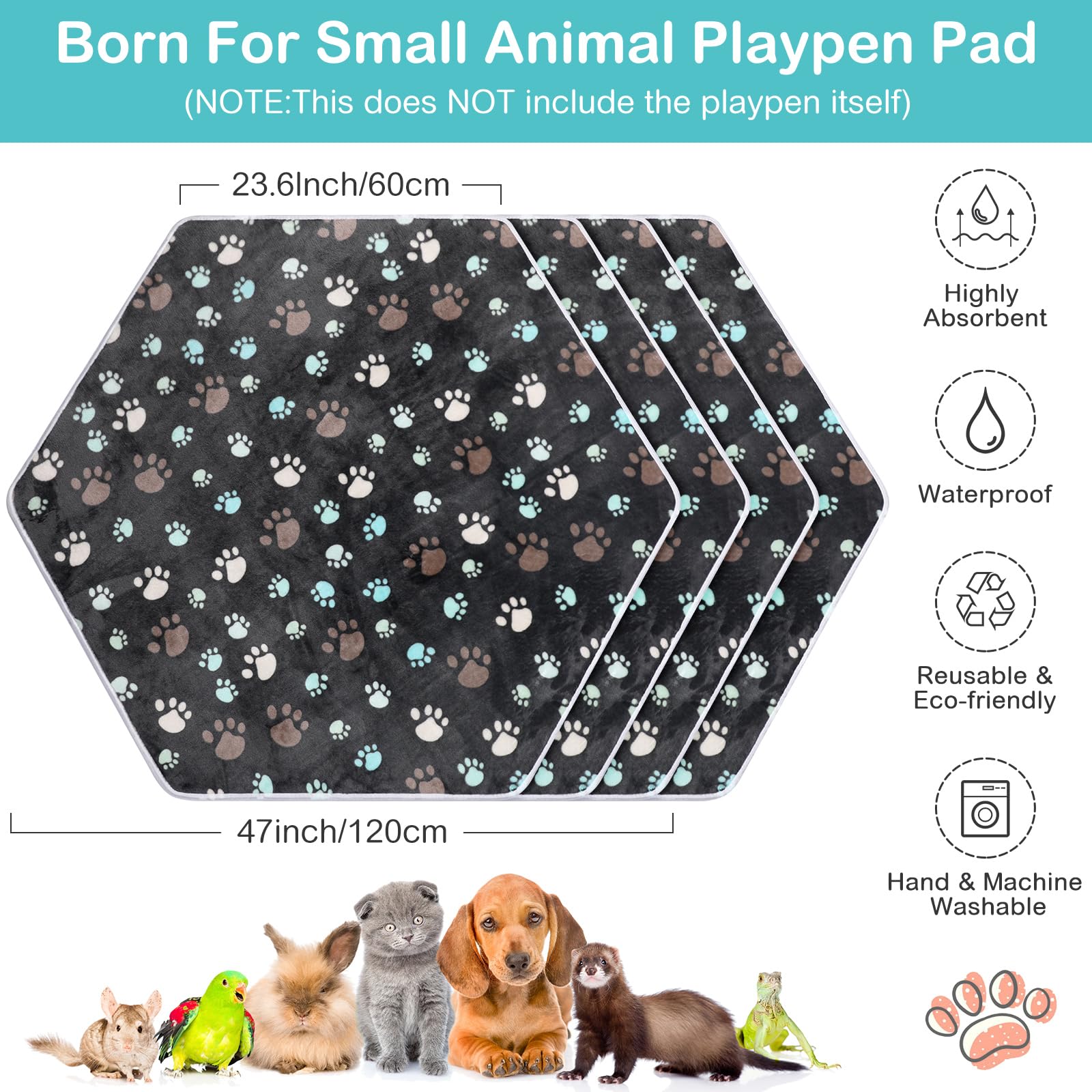 Preboun forro impermeable de doble cara, mantiene a la mascota seca y cómoda.