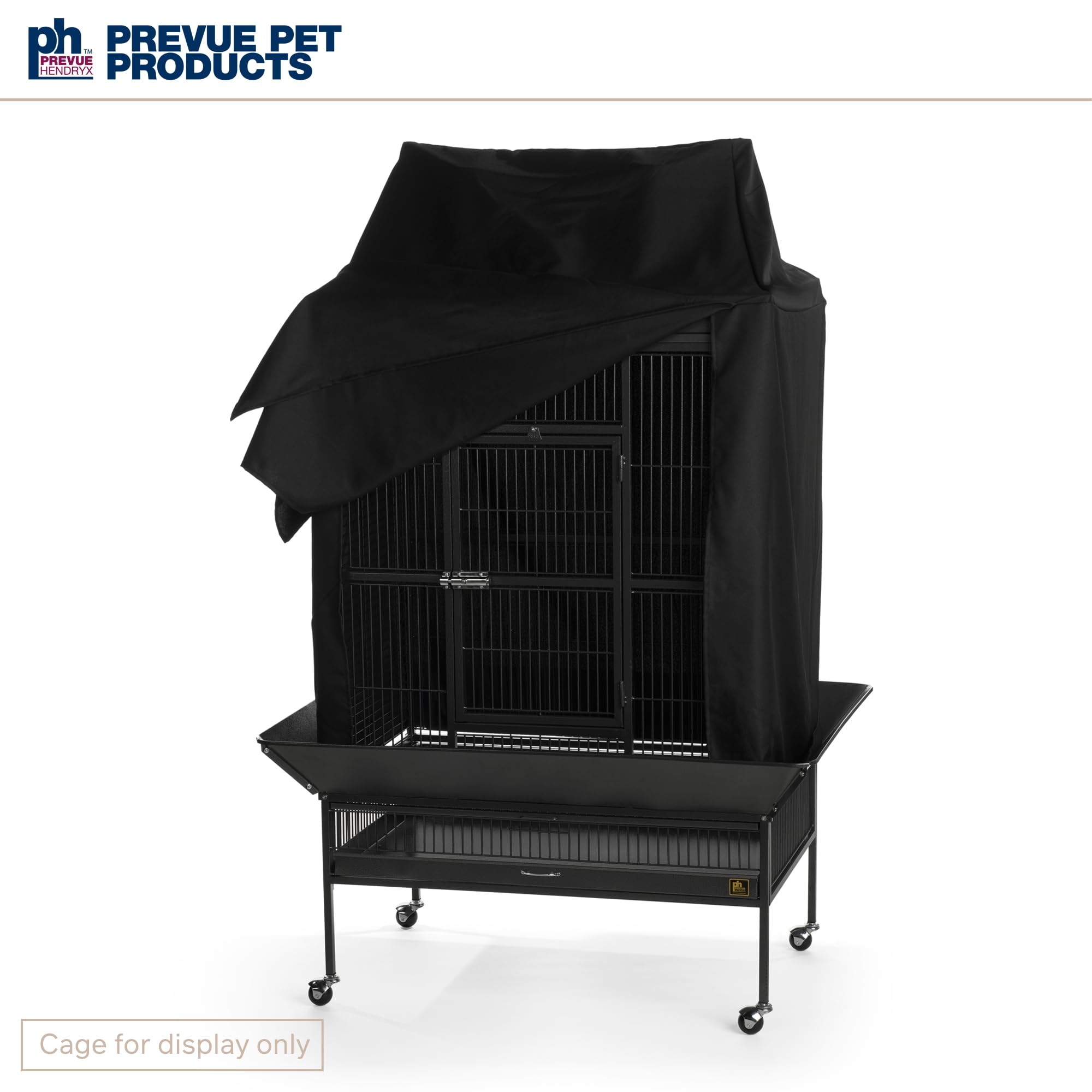 Cobertor PH Prevue Hendryx con dimensiones 36x24x49 pulgadas para jaulas adecuadas.