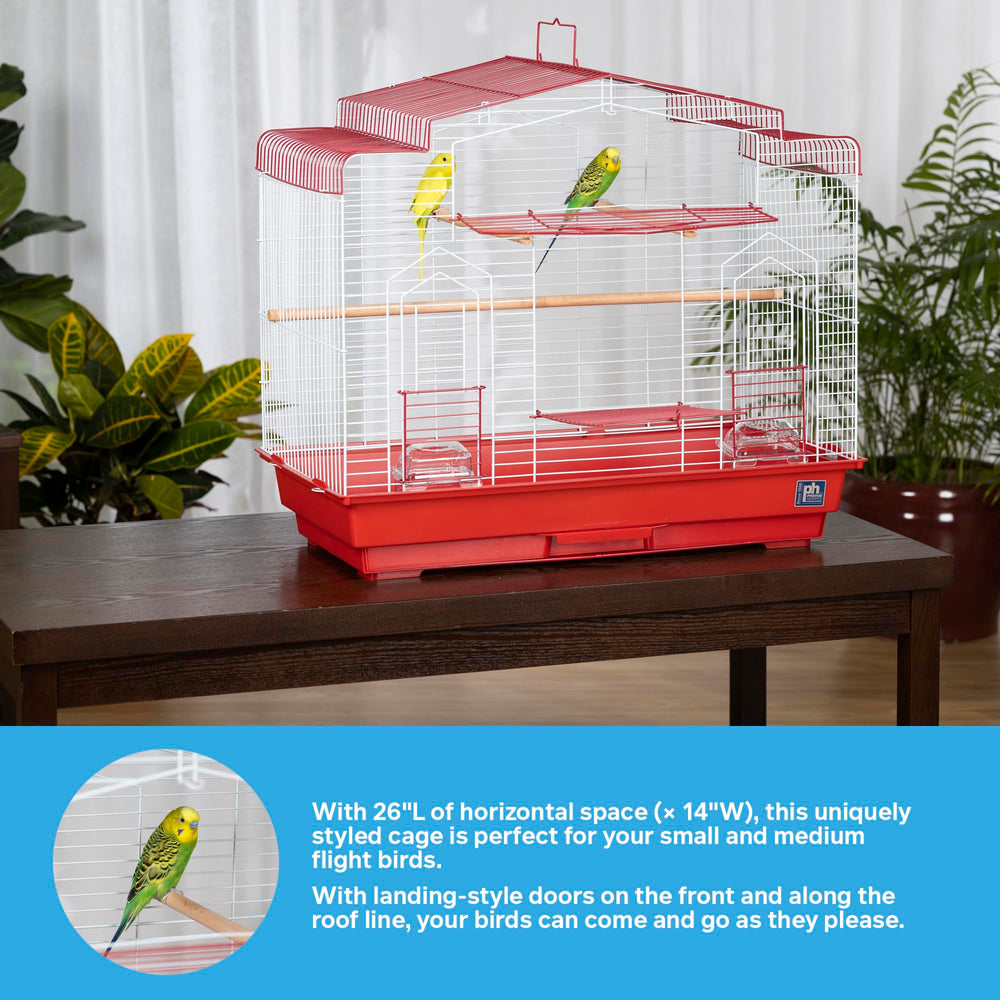 Espaciado de rejas de 1/2 pulgada para aves pequeñas