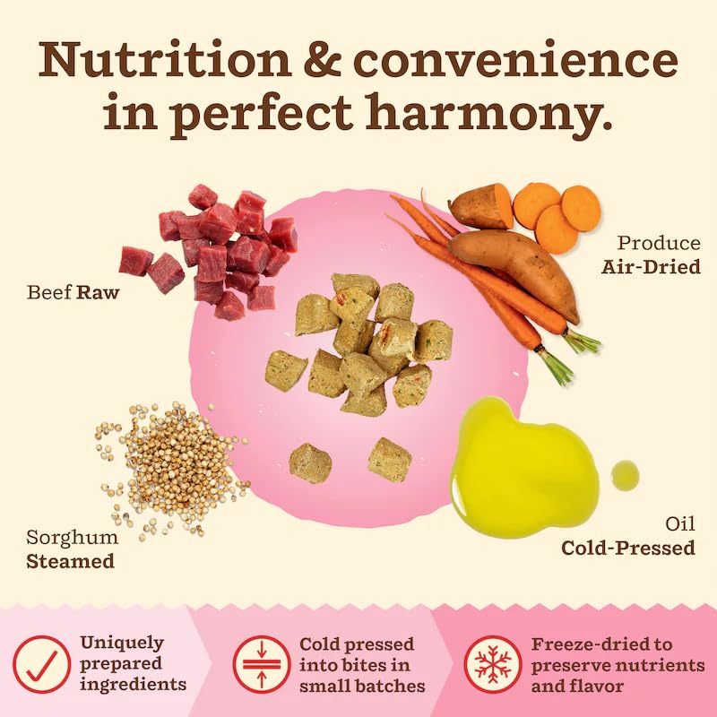 Primal Kibble carne de res liofilizada: proteína de alta calidad para músculos felinos