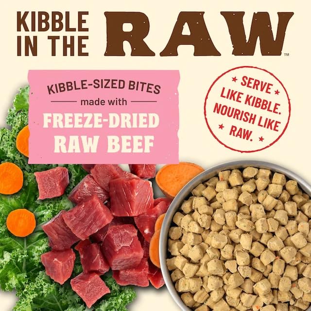 Primal Kibble sirve fácil con cuchara: sin descongelar para mayor comodidad
