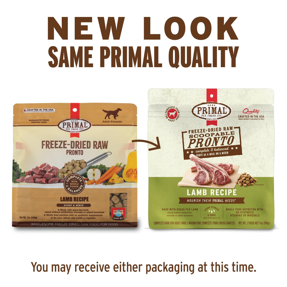 Primal Pronto Mini Nuggets rehidratados con agua: textura jugosa y sabor natural
