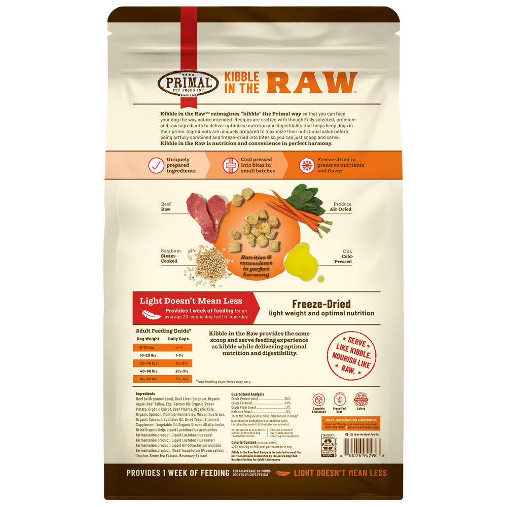 Primal Pet Foods, elaborado en EE. UU. con ingredientes enteros.