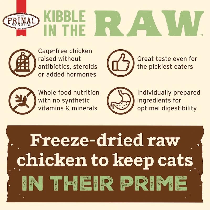 Primal Kibble en la Cruda favorece digestión suave