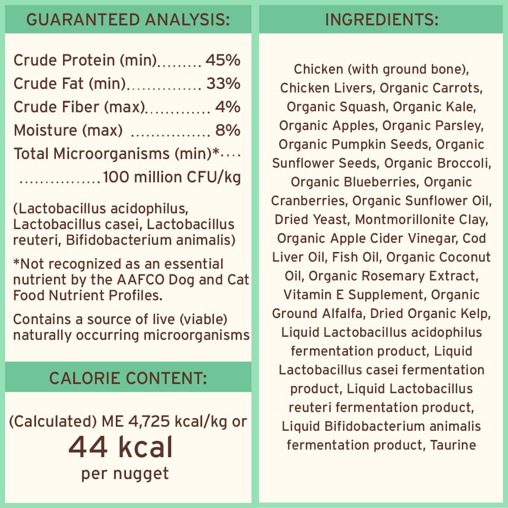 Primal Nuggets ingredientes reales, sin granos ni aditivos artificiales.