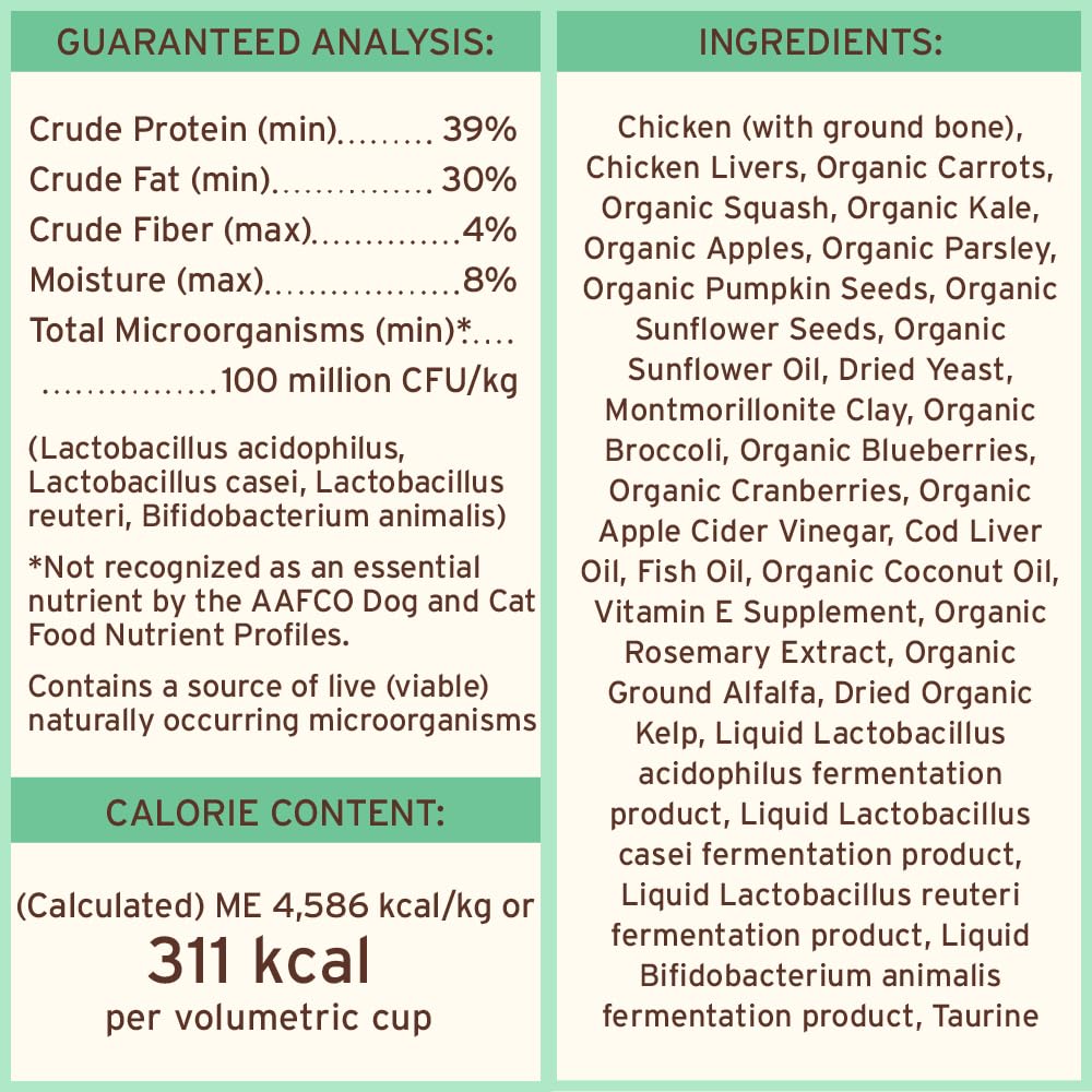 Primal Pet Foods Pronto Mini Nuggets pollo, alta digestibilidad para mejor absorción.