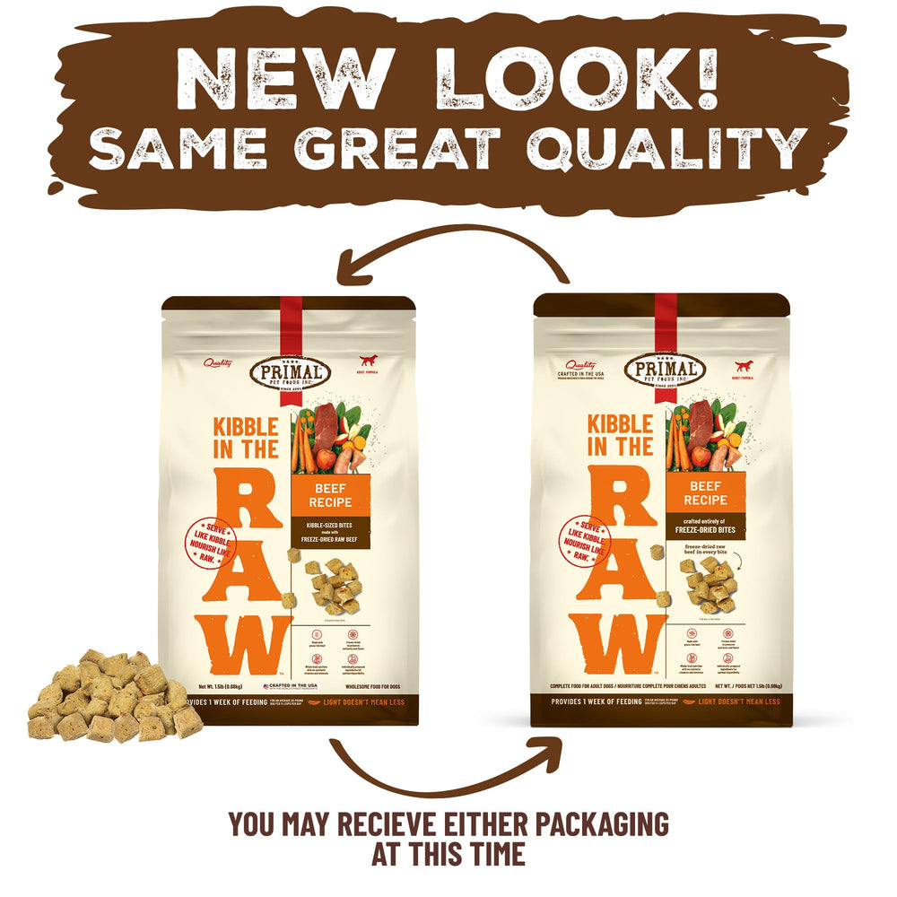Primal Pet Foods, sin rellenos ni alérgenos comunes para digestión suave.