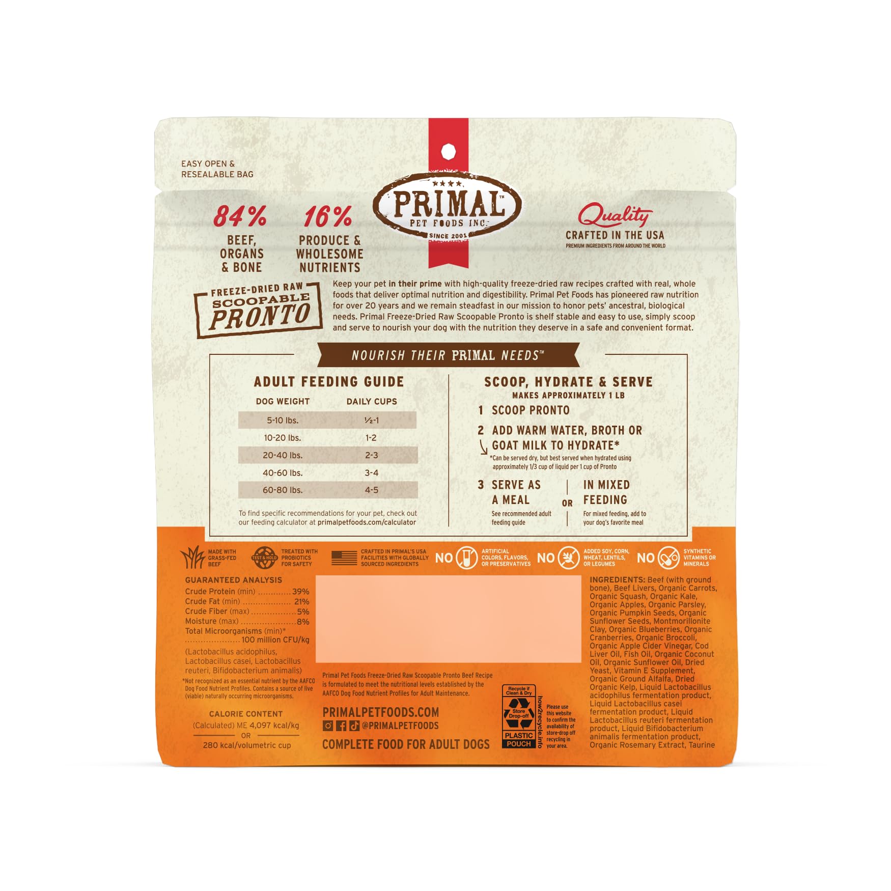 Primal Pronto Mini Nuggets opción flexible para diversas dietas