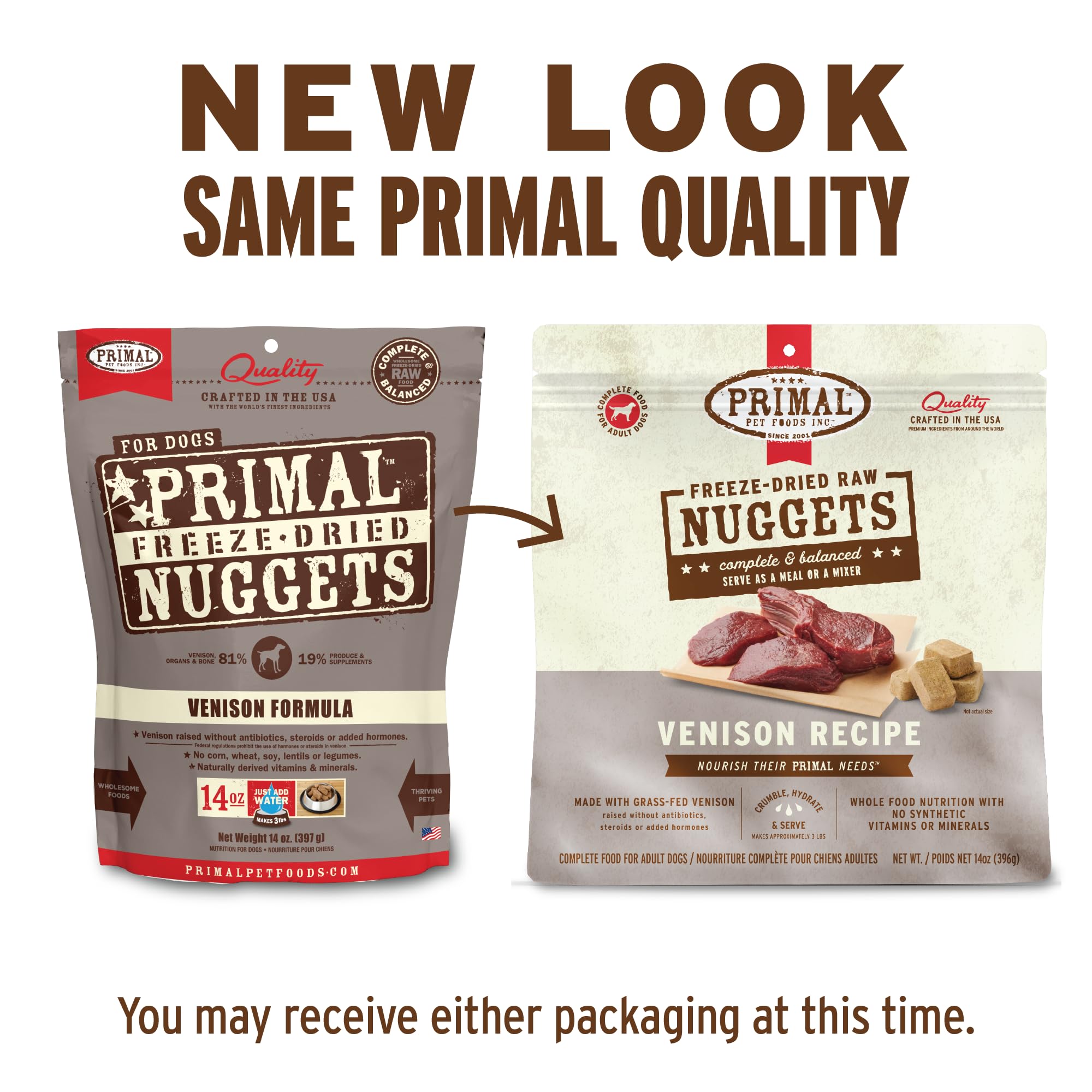 Primal Venado Frizados Nuggets detalle-textura: textura agradable para masticar.