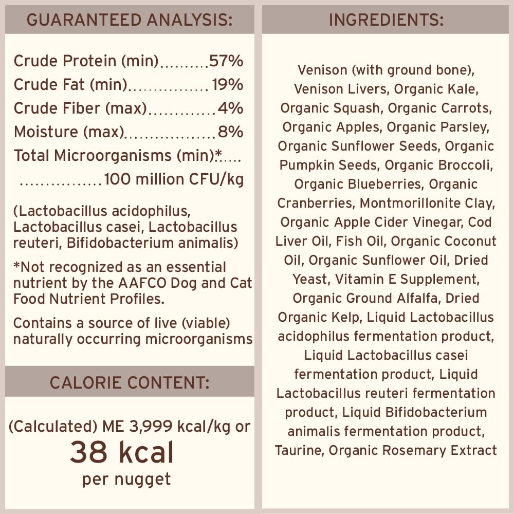 Primal Venado Frizados Nuggets fácil desmenuzar: crumble práctico para mezclar.