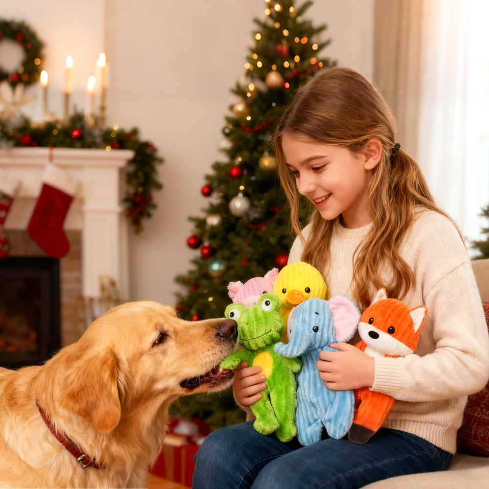 Prime Pets juguetes con costuras reforzadas para mayor durabilidad.