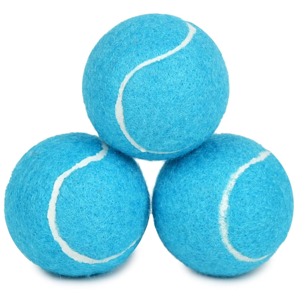 Prime Pets bola de tenis azul 2.5 pulgadas, ideal para juego al exterior y rebote alto