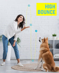 Prime Pets bolas-tenis-perro-sin-chirridos ideal para juego silencioso.