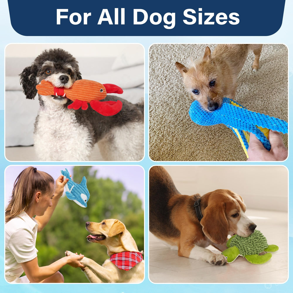 Prime Pets juguete perro ballena azul ideal para juegos de interior y exterior