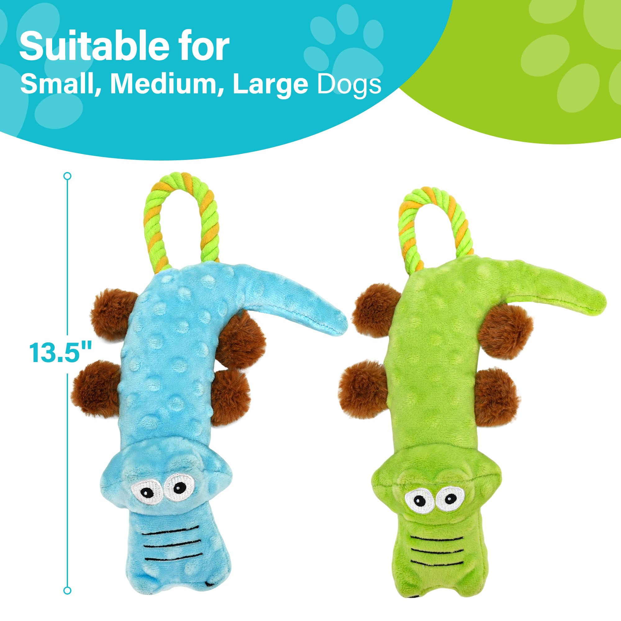 Cocodrilo Prime Pets con costuras reforzadas para mayor durabilidad.