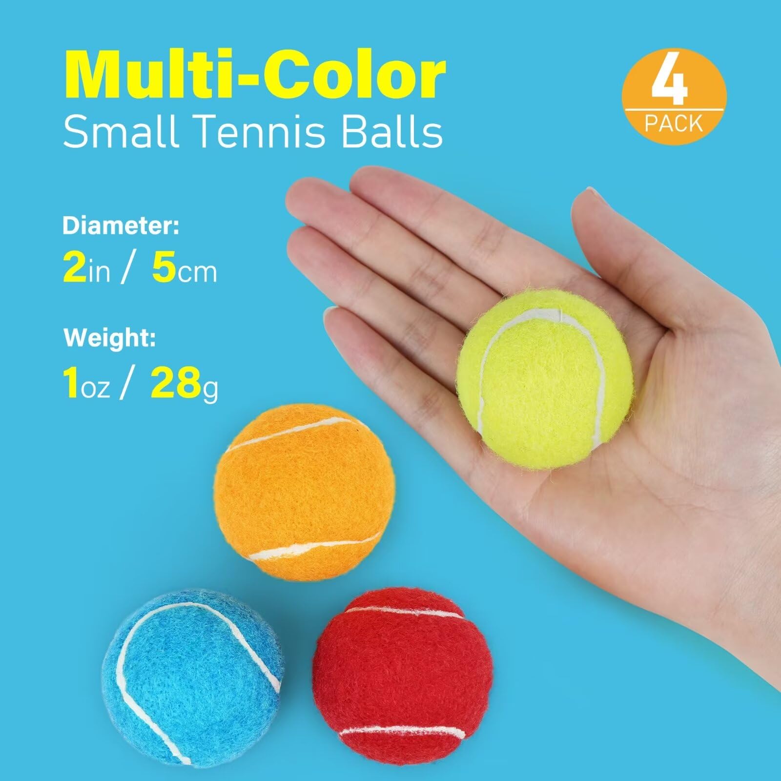 Prime Pets pelotas tenis flotan en agua, fáciles de limpiar tras uso acuático.