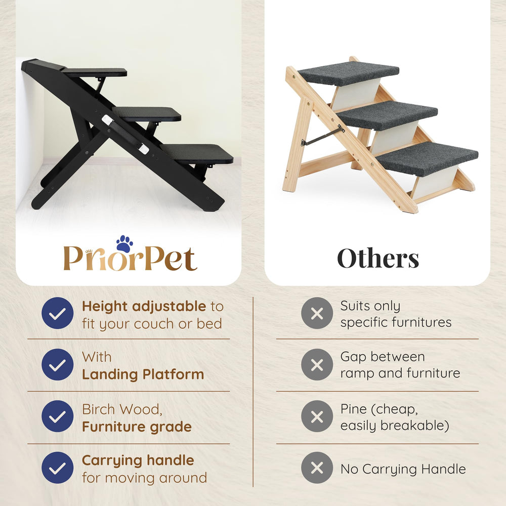 PriorPet rampa soporta hasta 90 kg para perros grandes