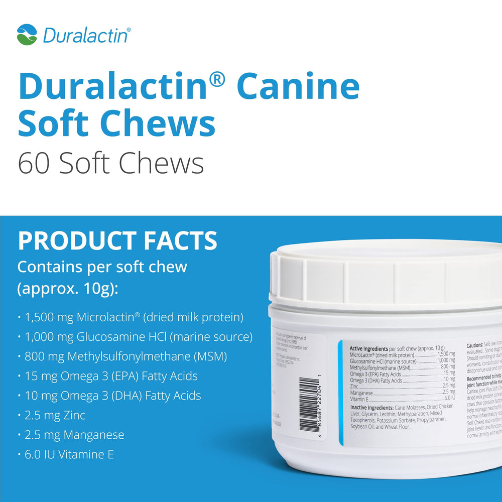 PRN Duralactin Canino: gomitas sabor pollo para apoyo articular