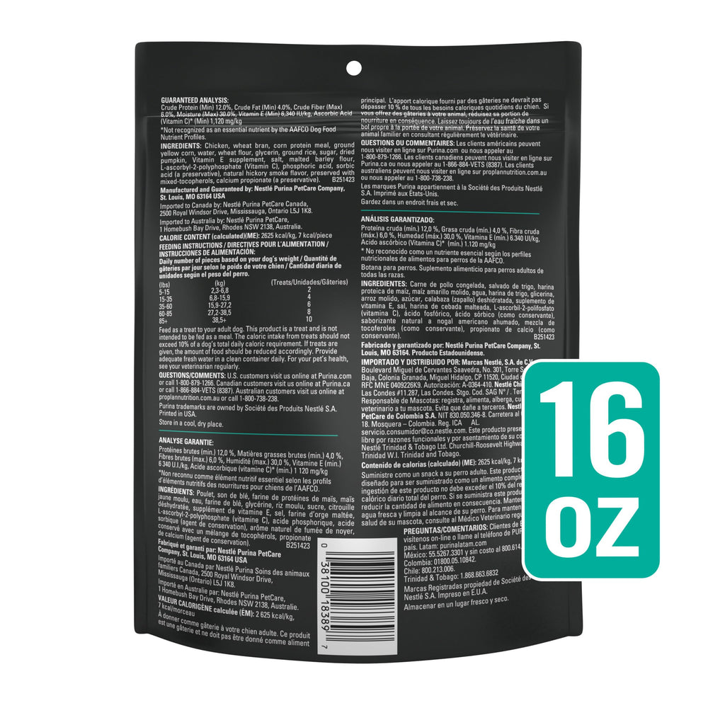 Pro Plan Digestive Health Bites coating closeup with vitamins C and E.