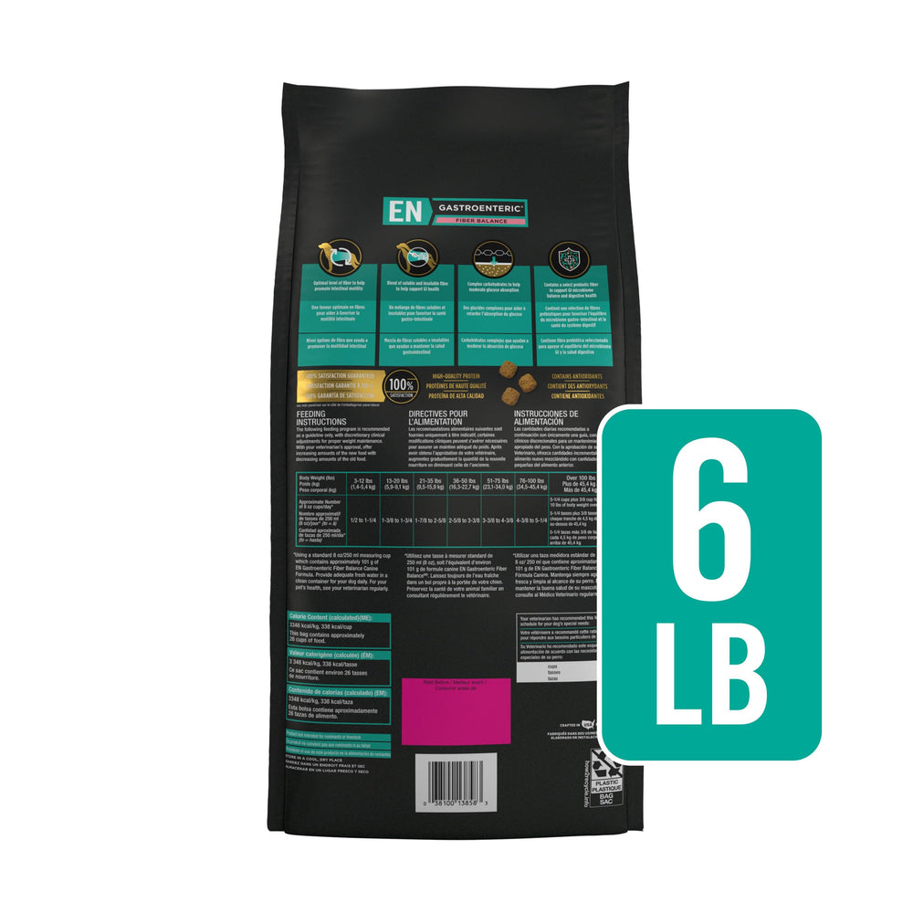 Pro Plan Veterinary Diets Gastroenteric Fibra Balance, carbohidratos complejos para moderar la absorción de glucosa