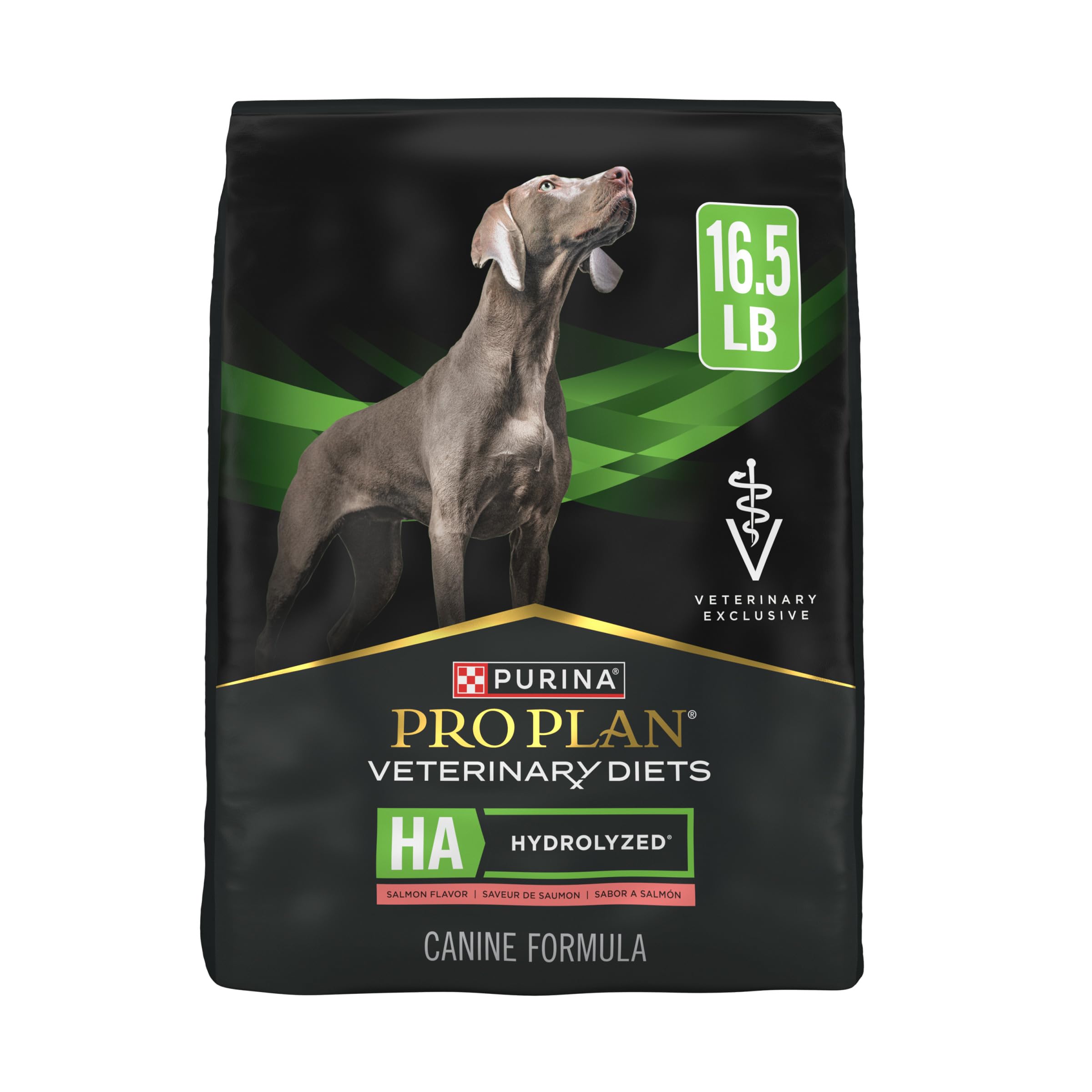 Purina Pro Plan Veterinary Diets HA con salmón en bolsa, fórmula hidrolizada para sensibilidad digestiva.