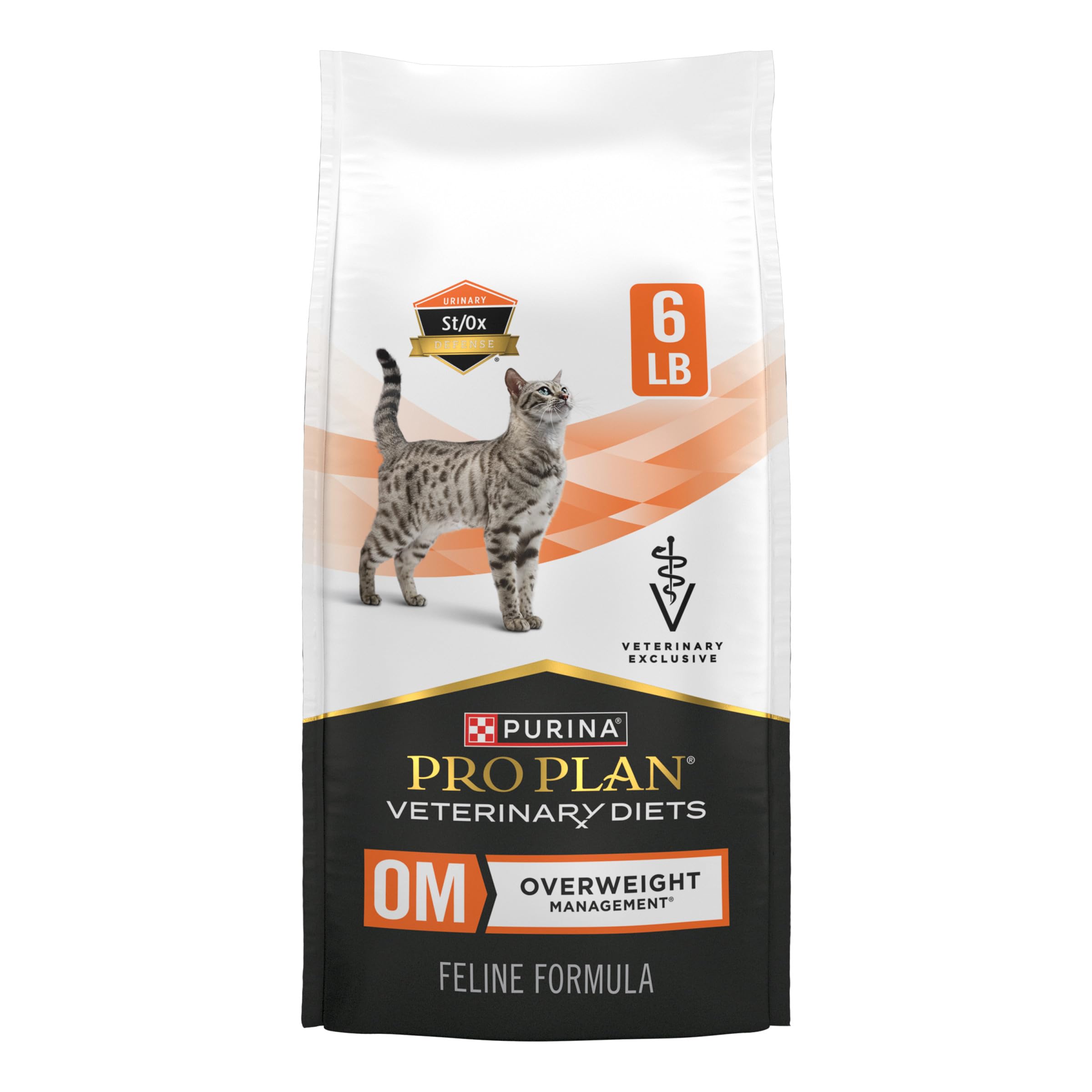 Pro Plan OM, alimento seco para gatos obesos en bolsa de 6 libras.