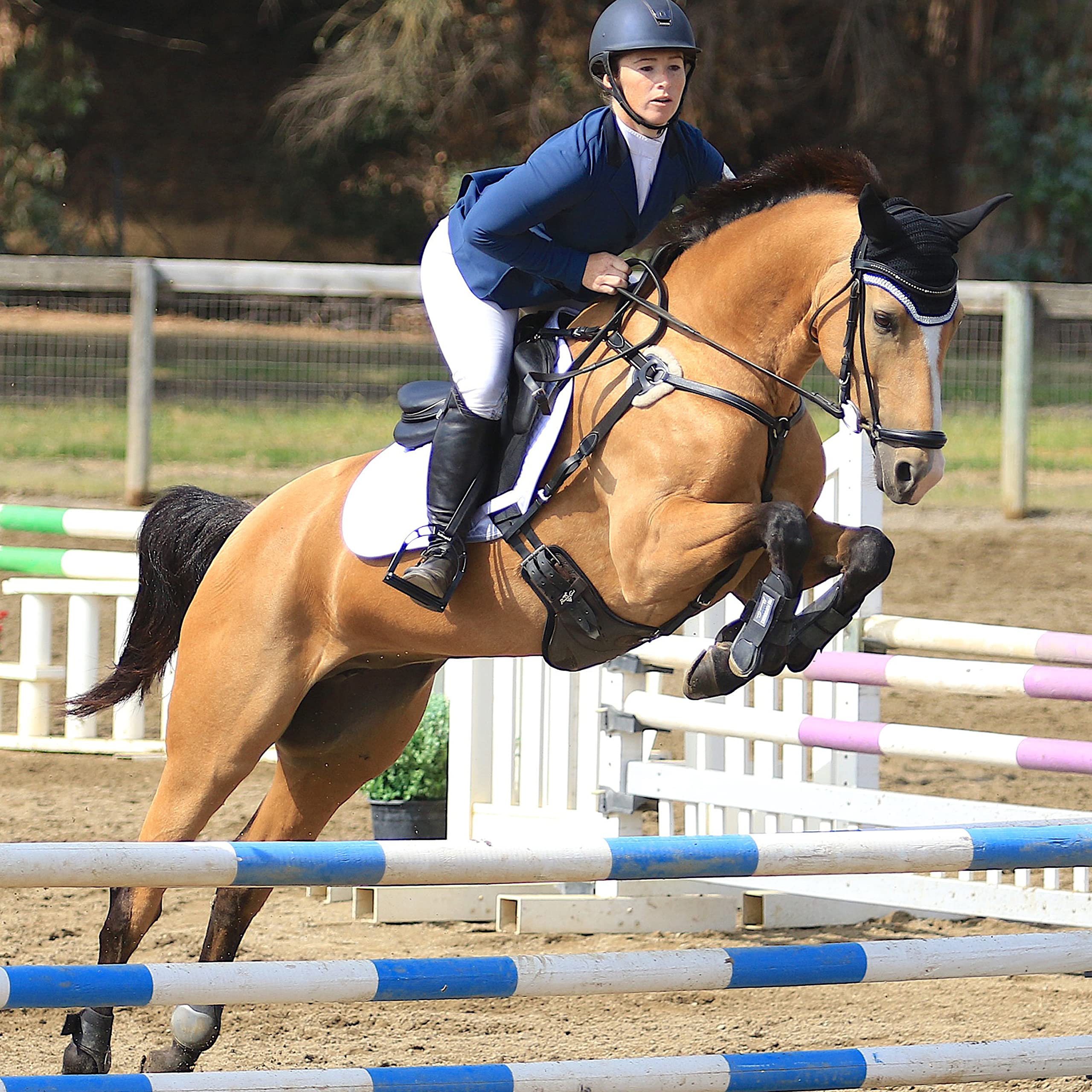 Professional's Choice Pro Performance Botas en uso: ajuste cómodo durante el salto.