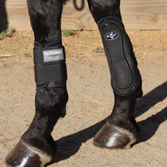 Professional's Choice Pro Performance bota híbrida apta para patas delanteras y traseras durante ejercicios.