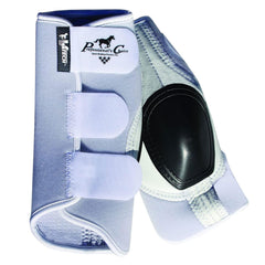 Professional's Choice Equine Ventech SlideTec bota deslizante trasera blanca para evitar quemaduras durante deslizamientos